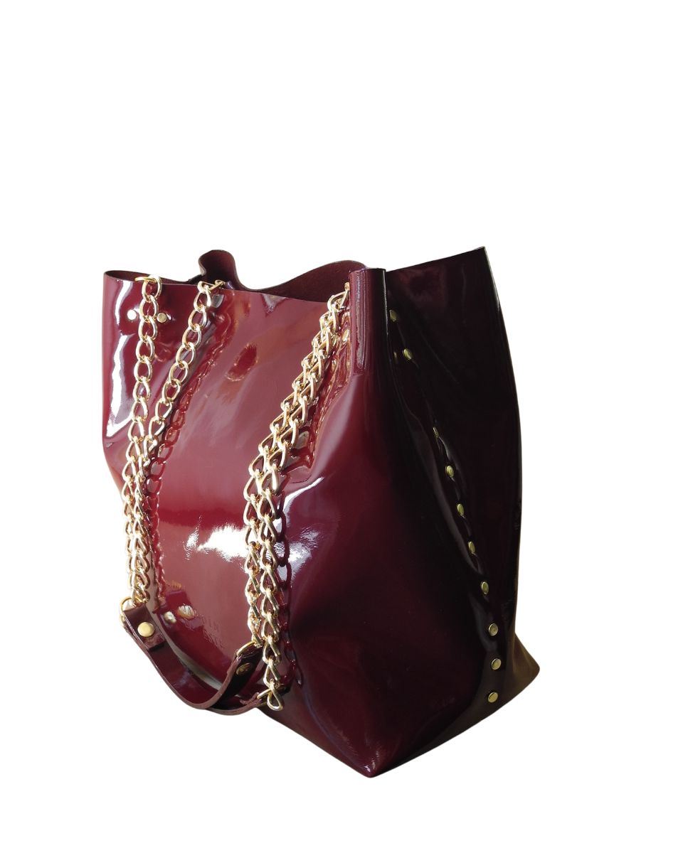 Cartera Amapola Burdeo MIDI - Imagen 3