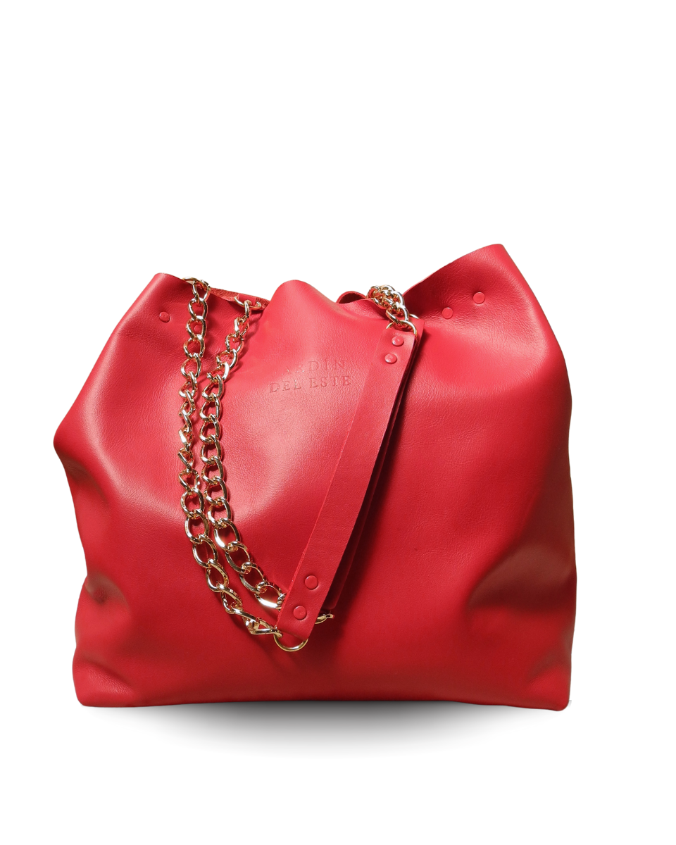 Cartera Amapola Rojo Cherry Midi