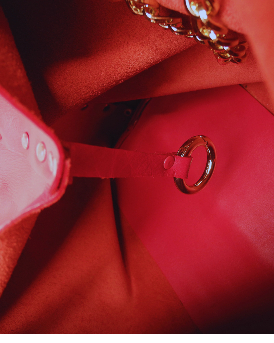 Cartera Amapola Rojo Cherry Midi - Imagen 5